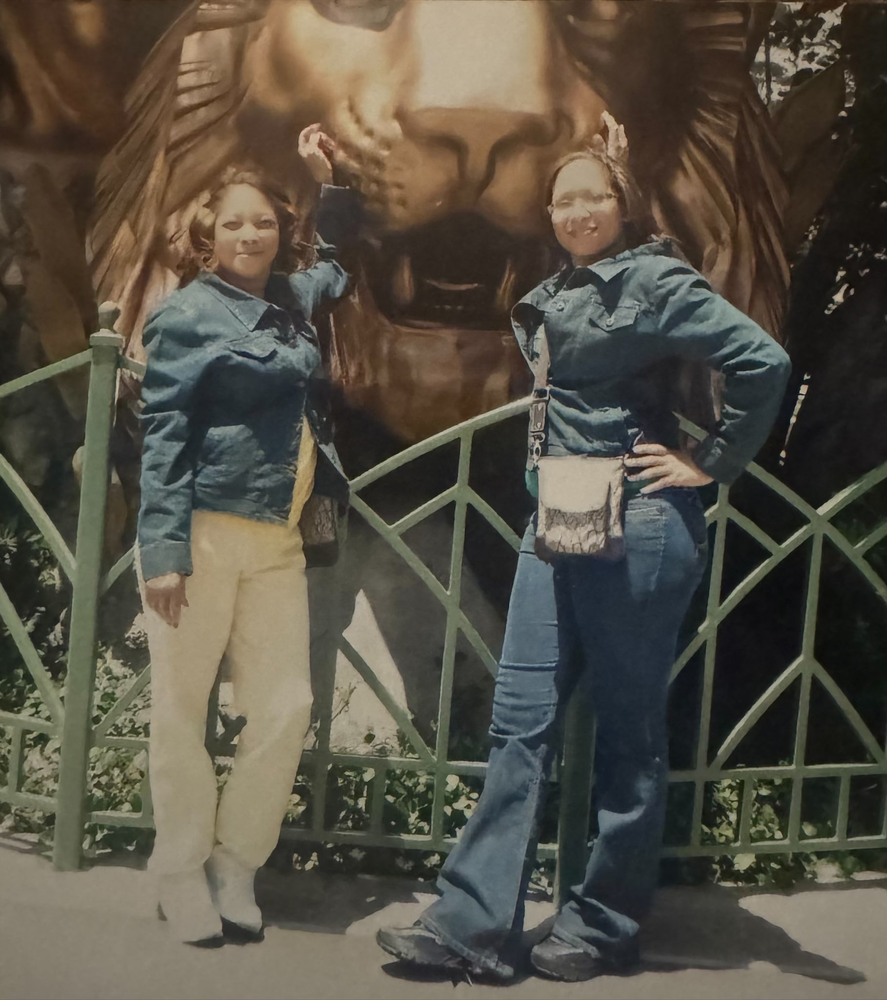 Two women enjoying an outing together
